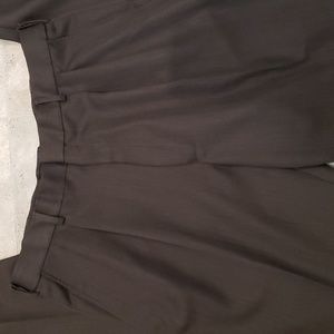 Mens Brown Haggar Pleated and cuffed Dress Pants Size 36/34